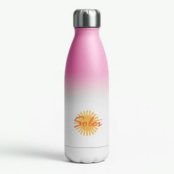 Abstract Sun Solei Pink Water Bottle