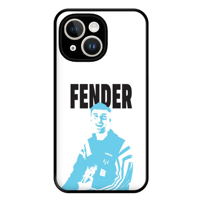 Fender Silhouette Blue iPhone 15 Plus Case