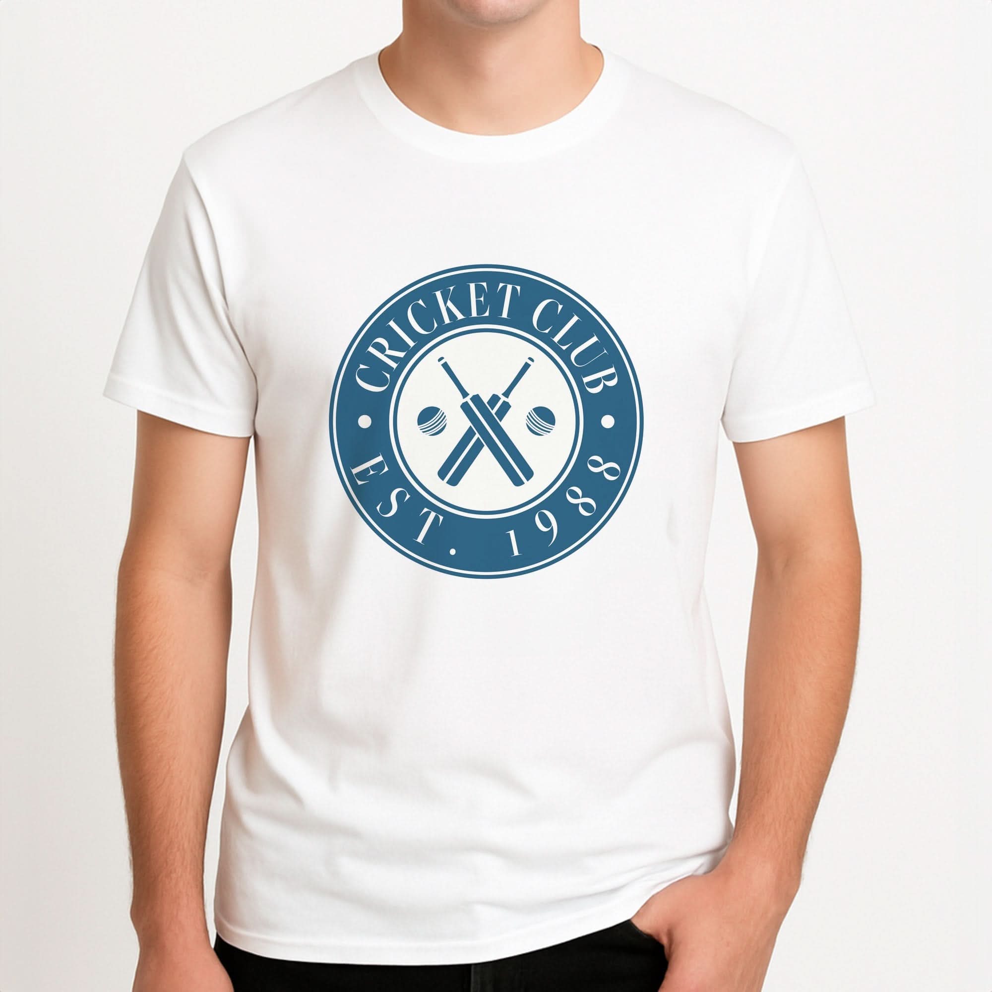 Cricket Badge Mens T-Shirt