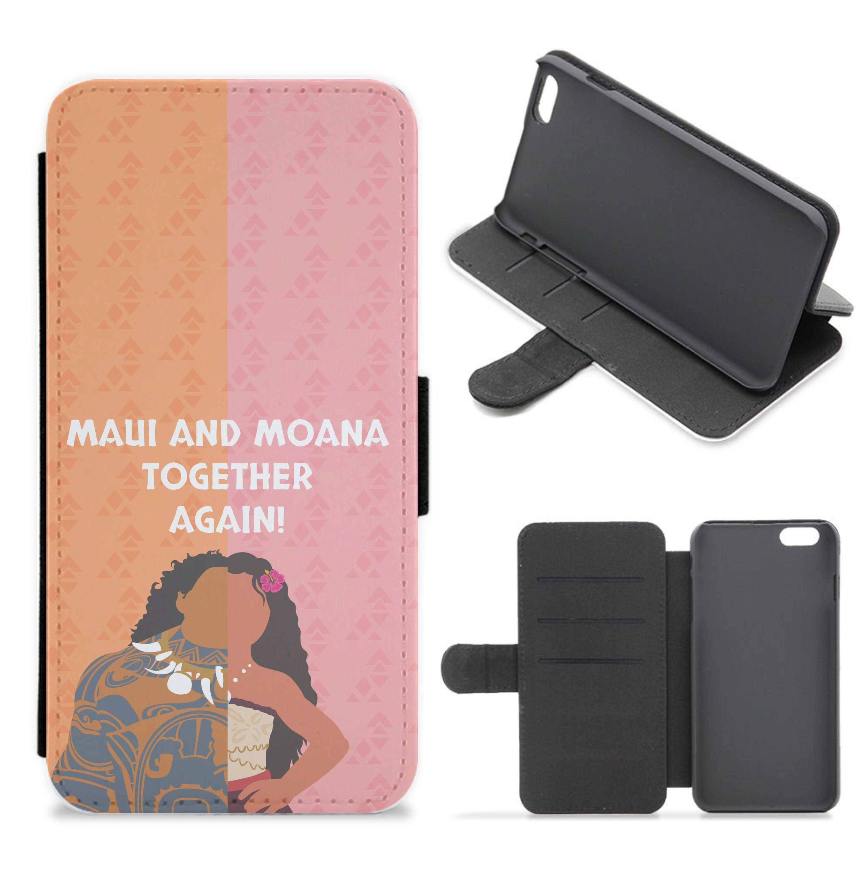 Maui And Moana Together Again Flip / Wallet Phone Case