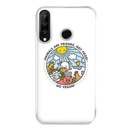 Animals Are Friends, Not Food - Vegan Phone Case