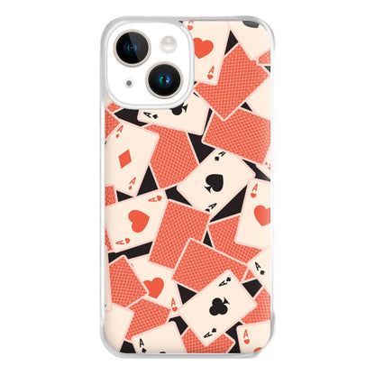 Playing Cards Collage Pattern iPhone 14 Case