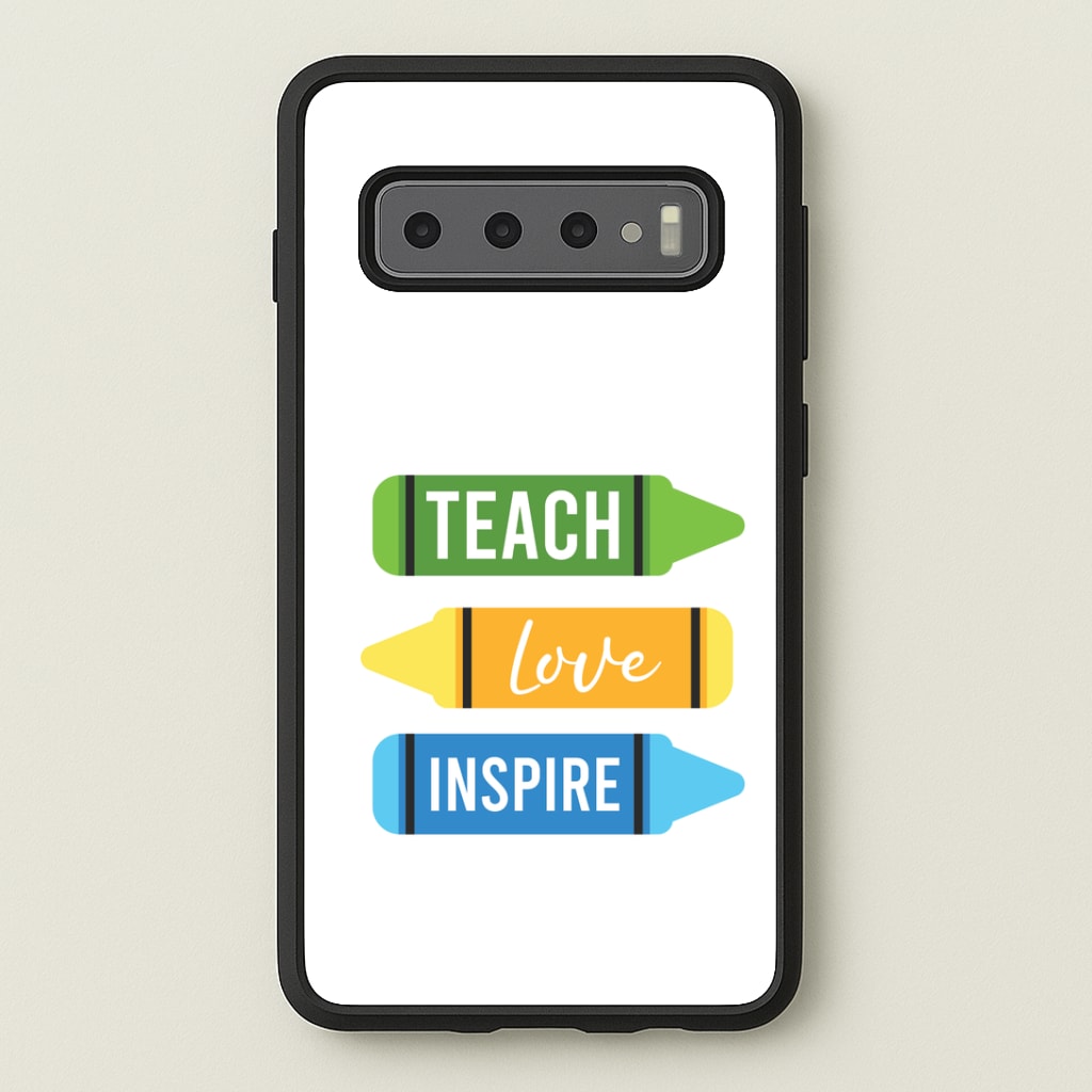 Teach, Love, Inspire Galaxy S10 Case