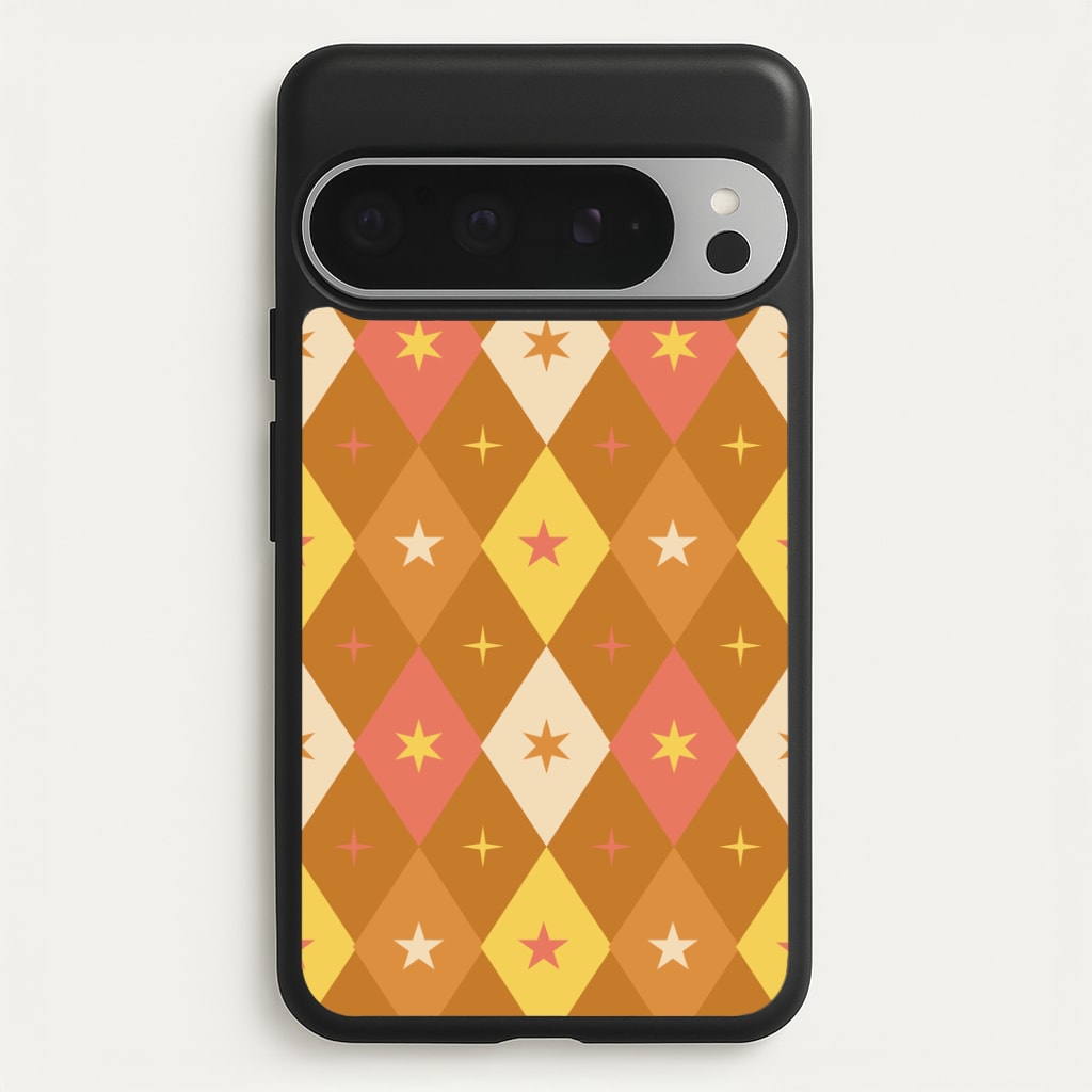 Retro Christmas Argyle Pattern Google Pixel 9 Pro XL Case