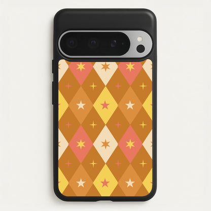 Retro Christmas Argyle Pattern Google Pixel 9 Pro XL Case