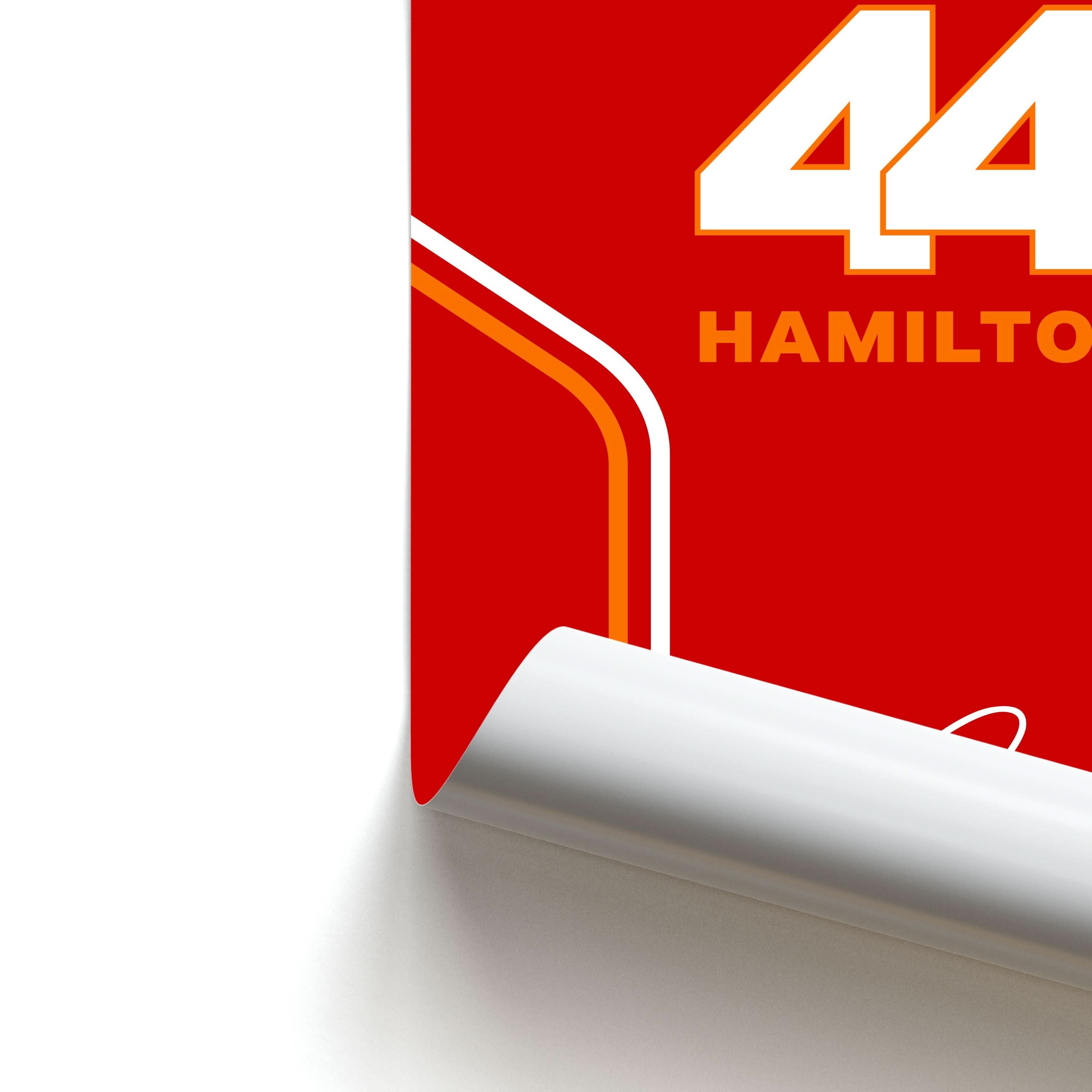 Stripes 44 Hamilton Poster