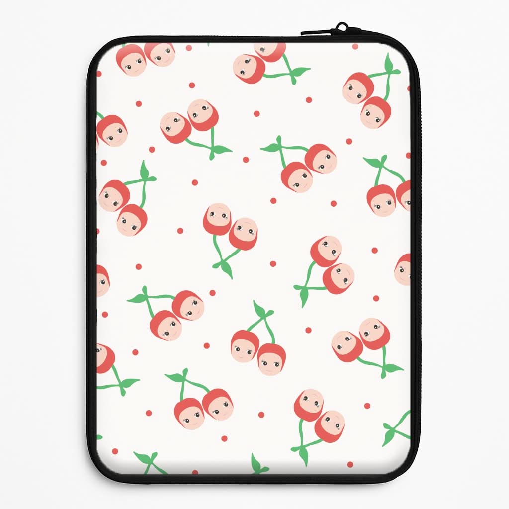 Cherry Angels Pattern Laptop Sleeve
