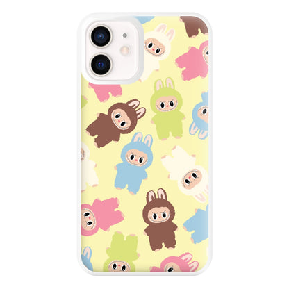 Colourful Little Monsters Pattern iPhone 13 Mini Case