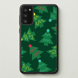 Abstract Christmas Trees Pattern Galaxy S20 Case