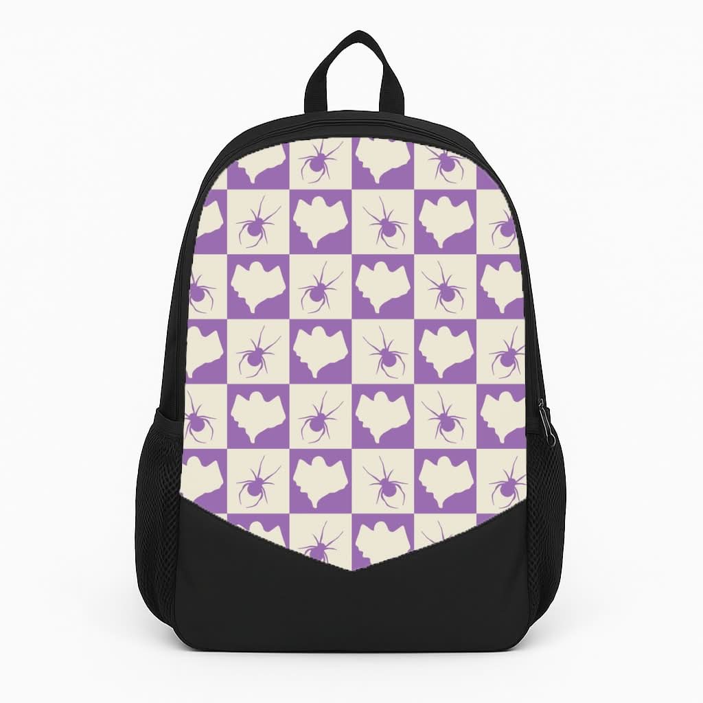 Spiders And Ghosts Checkered Pattern I Backpack