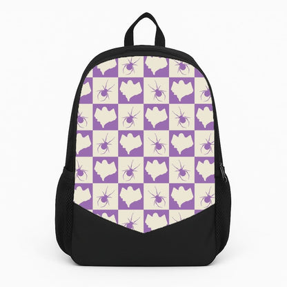 Spiders And Ghosts Checkered Pattern I Backpack