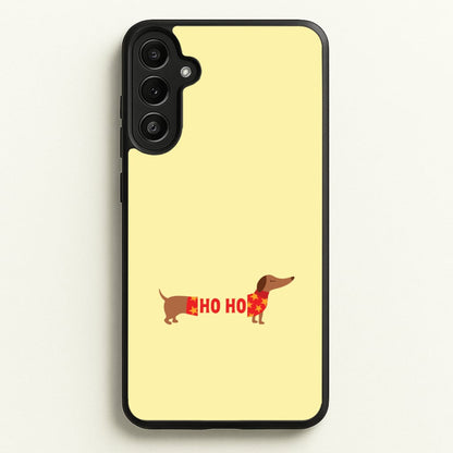 Christmas Jumper Ho Ho Dachshund Galaxy A36 Case