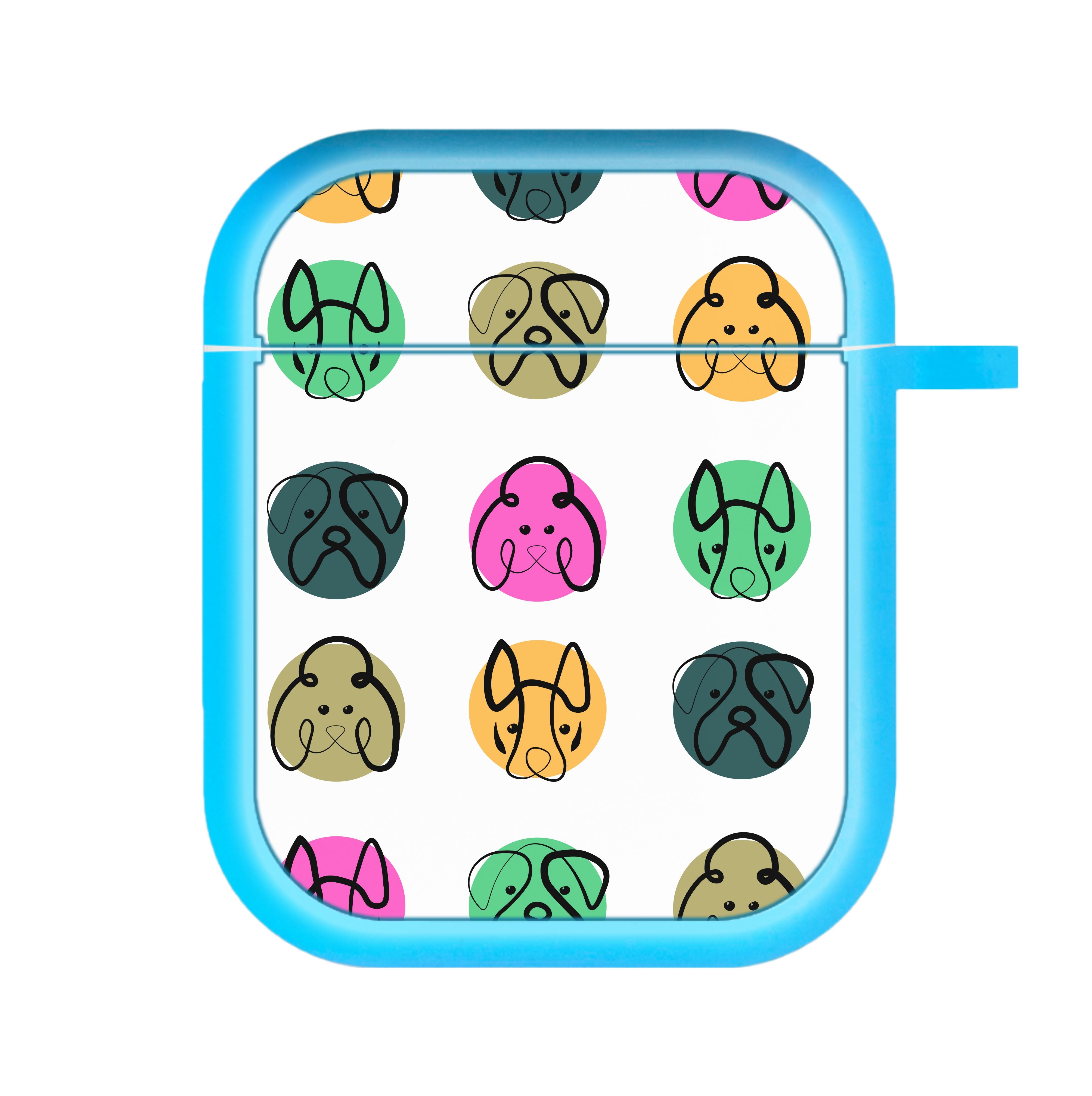 Multi colour dog bones - Dog Patterns AirPods Case