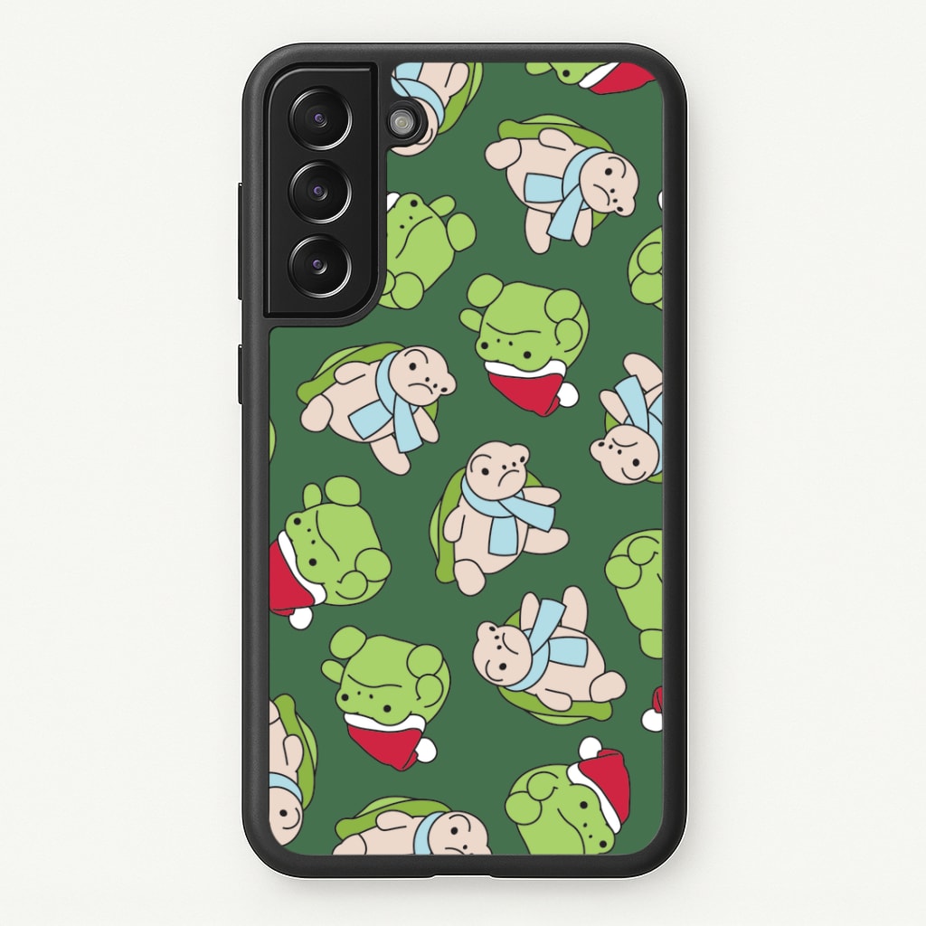 Grumpy Christmas Plushies Pattern Galaxy S21 Plus Case