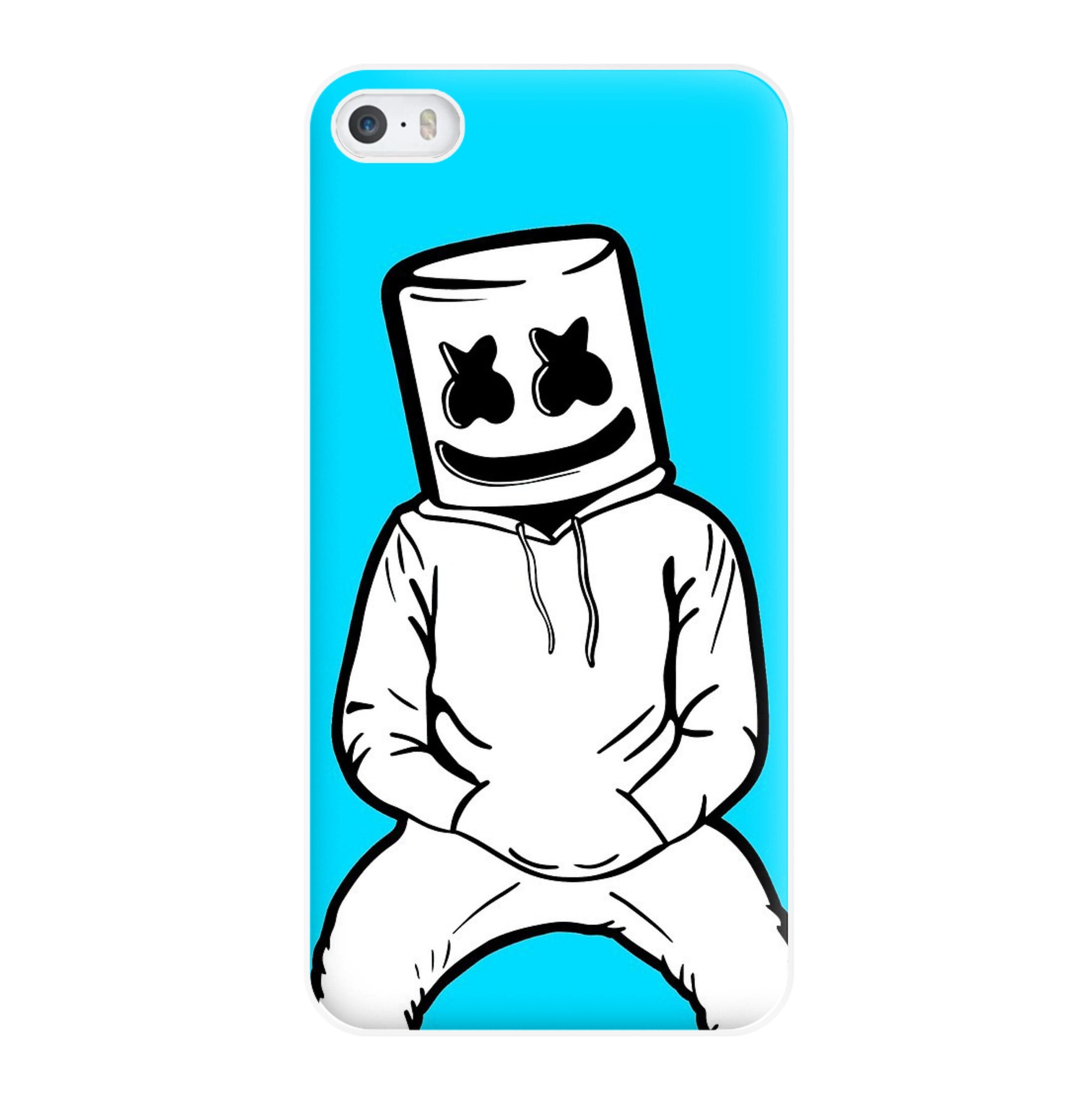 Blue White Helmet DJ Phone Case