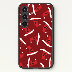 Sorting Christmas Hat Pattern Galaxy S25 Case