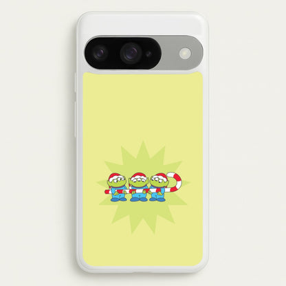 Cute Green Aliens Candycane Google Pixel 10 / 10 Pro Case