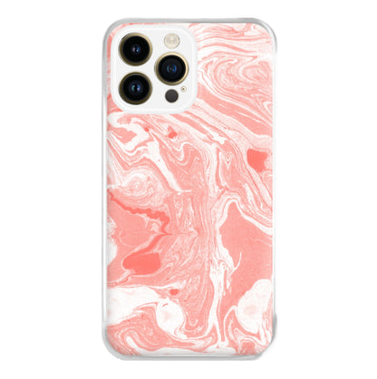 Pink Swirly Marble Phone Case