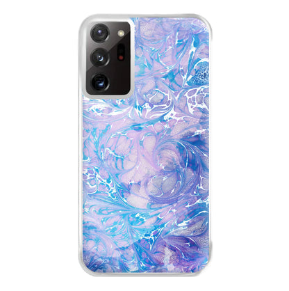 Sea Blue Swirly Marble Phone Case