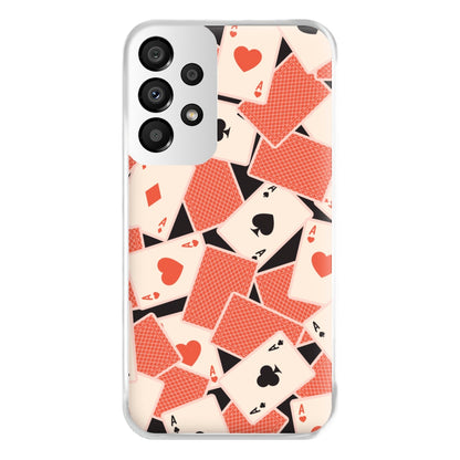 Playing Cards Collage Pattern Galaxy A33 Case