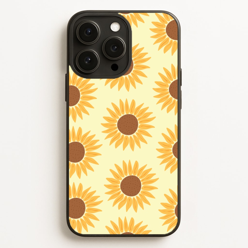 Sunflowers Abstract Pattern Phone Case