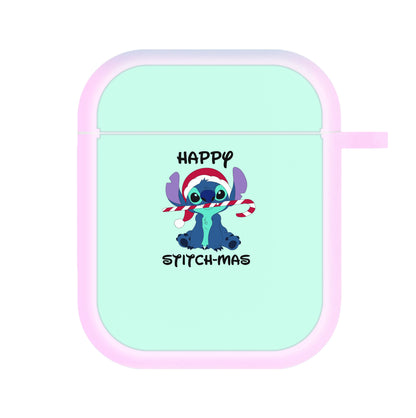 Happy Blue Alienmas - Christmas AirPods Case