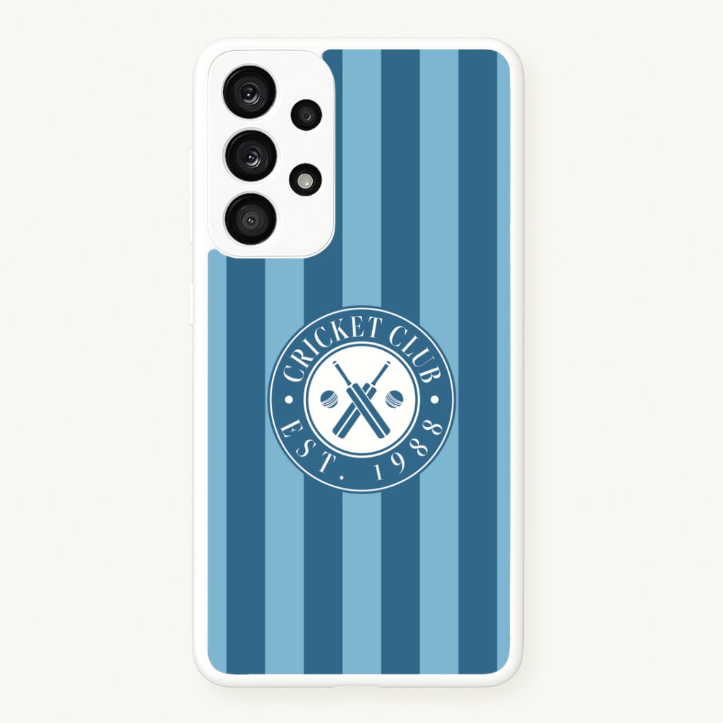 Stripey Cricket Badge Galaxy A33 Case