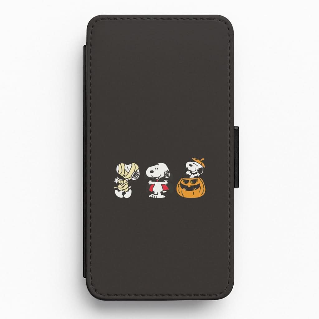 Cartoon Beagle Halloween Costumes Flip / Wallet Phone Case