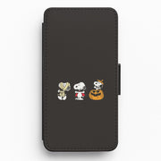 Cartoon Beagle Halloween Costumes Flip / Wallet Phone Case 1