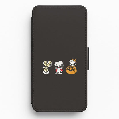 Cartoon Beagle Halloween Costumes Flip / Wallet Phone Case