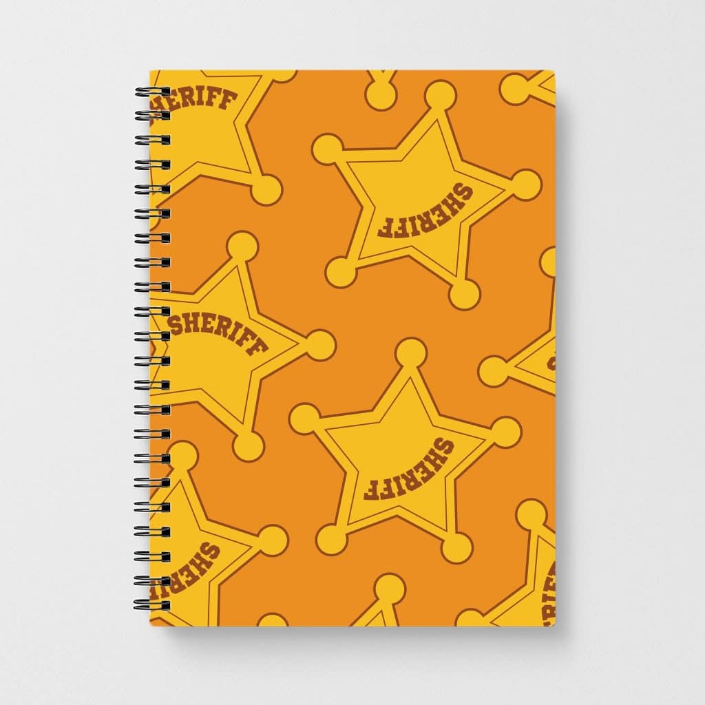 Sheriff Badge Pattern Notebook