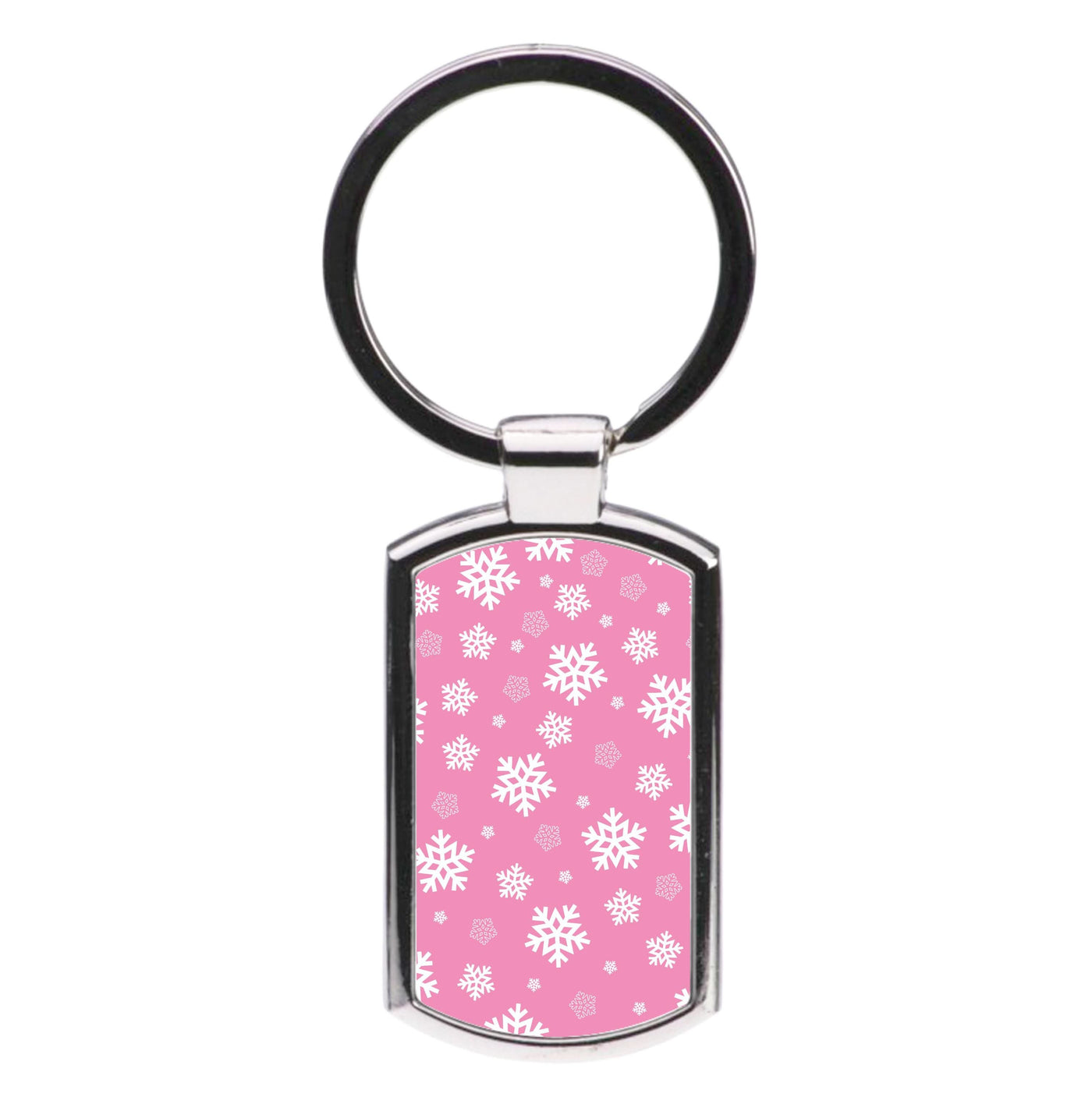 Snow Pink Pattern Luxury Keyring