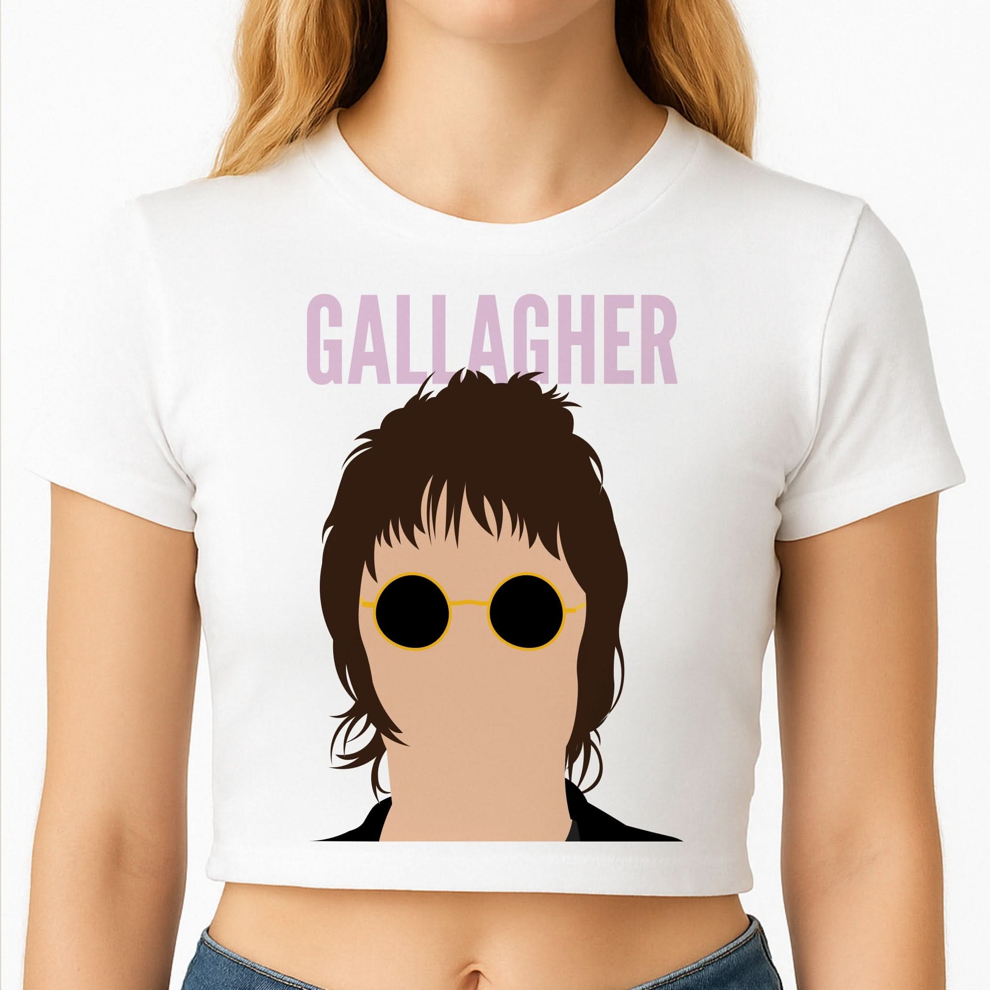 Rock Band Member Purple Crop Top