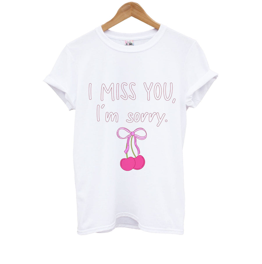 I Miss You , I'm Sorry - Gracie Abrams Kids T-Shirt