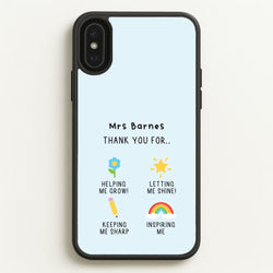 Thank You For Helping Me iPhone XS Max Case