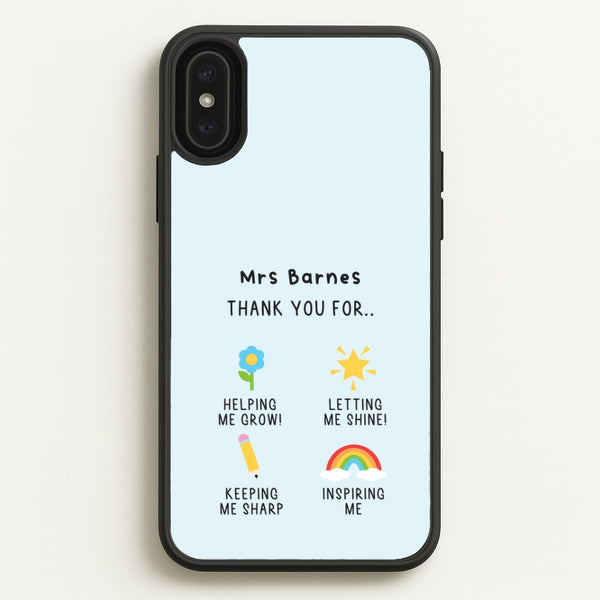 Thank You For Helping Me iPhone XS Max Case