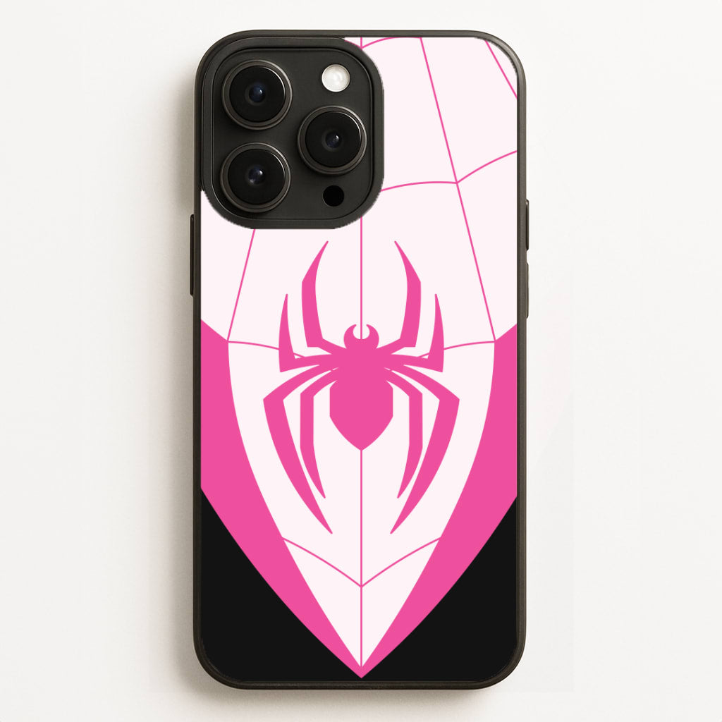 Pink And Black Spider Costume iPhone 16 Pro Max Case