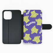 Toy Aliens Silhouette Pattern Flip / Wallet Phone Case 2