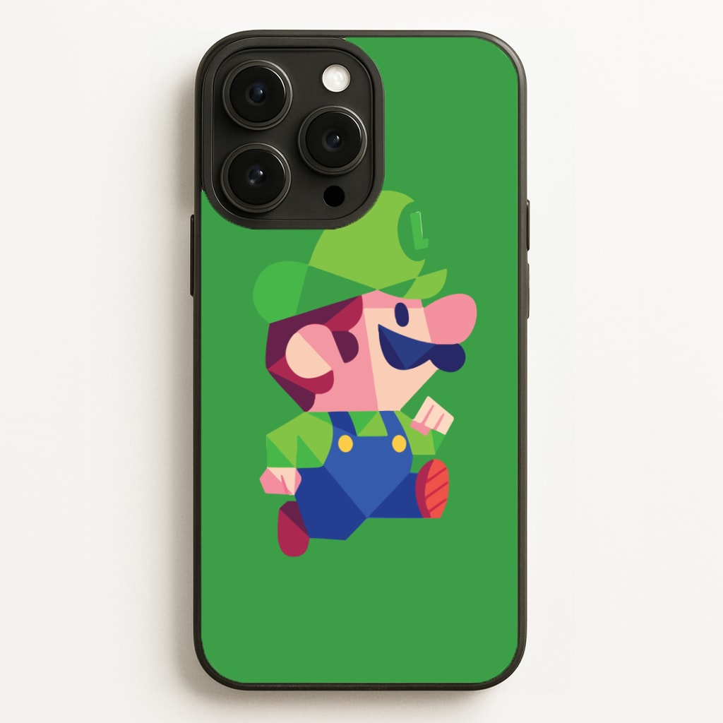 Running Luigi - Mario Phone Case for iPhone, Samsung Galaxy and Google Pixel