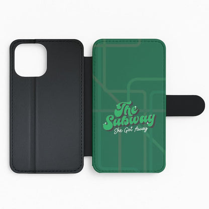 Subway Green Flip Phone Case