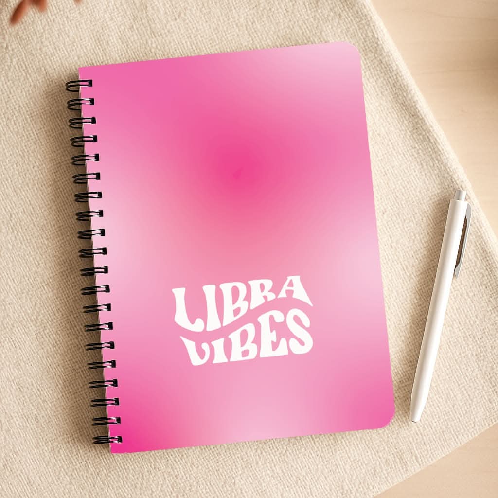 Libra Vibes Gradient Zodiac Notepad
