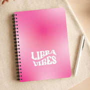 Libra Vibes Gradient Zodiac Notebook 3