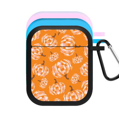 Disco Pumpkins Pattern AirPods Case