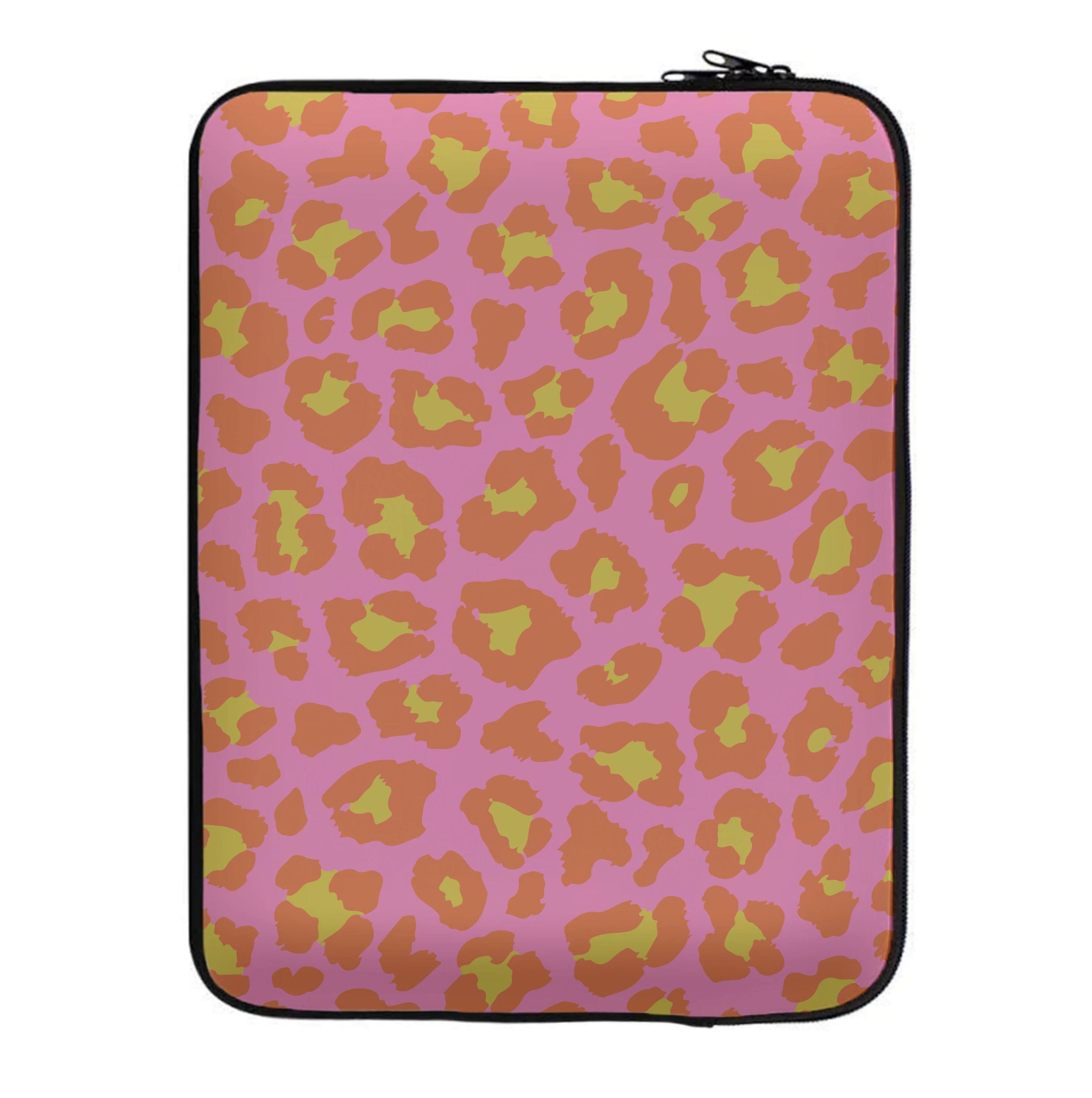 Vibrant Cheetah Print Laptop Sleeve