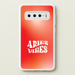 Aries Vibes Gradient Zodiac Galaxy S10 Plus Case