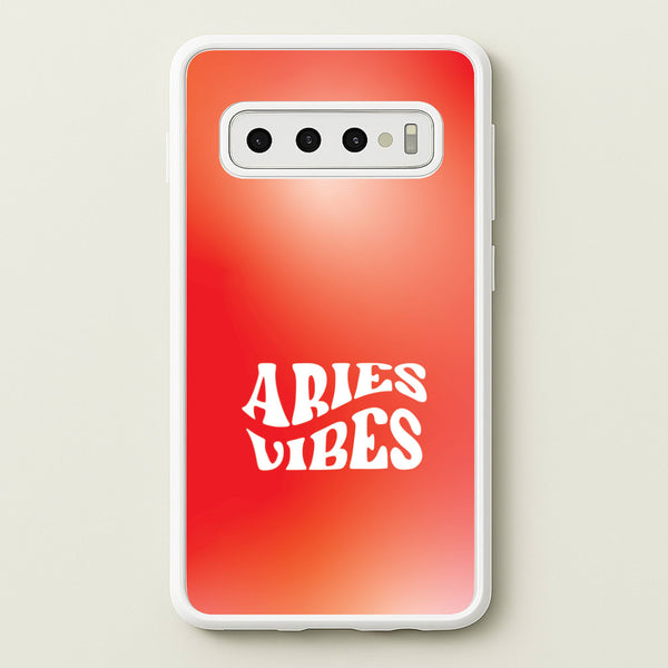 Aries Vibes Gradient Zodiac Galaxy S10 Plus Case