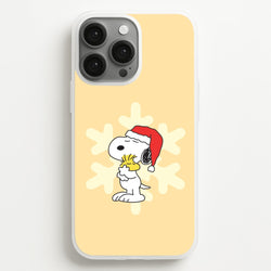 Christmas Cartoon Beagle And Bird  iPhone 13 Pro Case