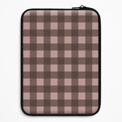 Chocolate Gingham Laptop Sleeve