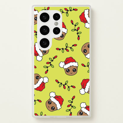 Christmas Tree Hero Pattern Galaxy S24 Ultra Case