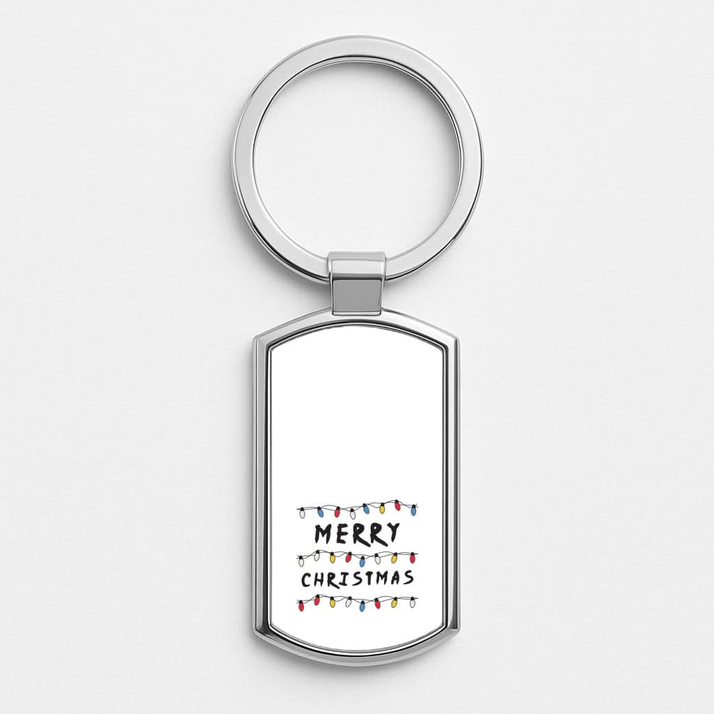 Merry Christmas String Lights Luxury Keyring